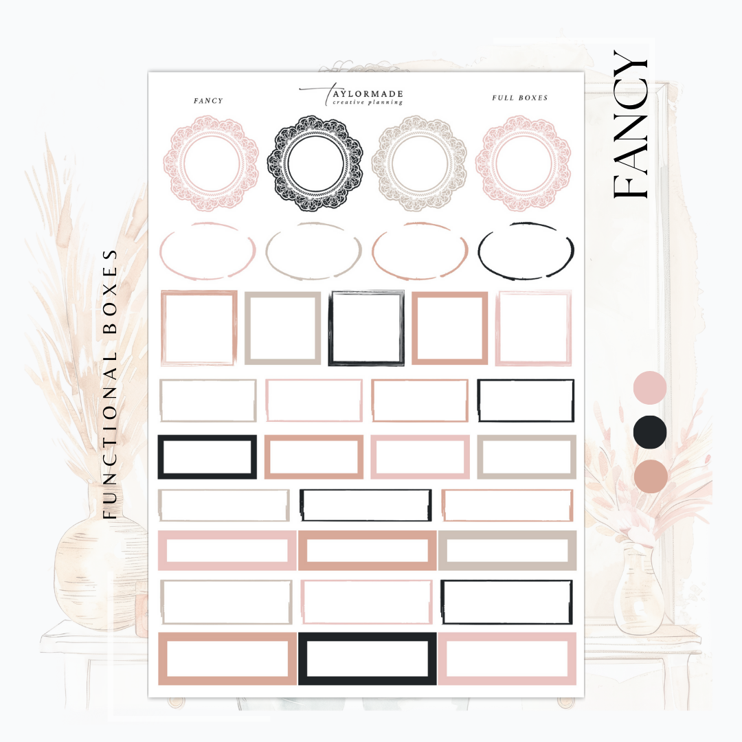 Fancy Weekly Kit - Rose Gold Foil