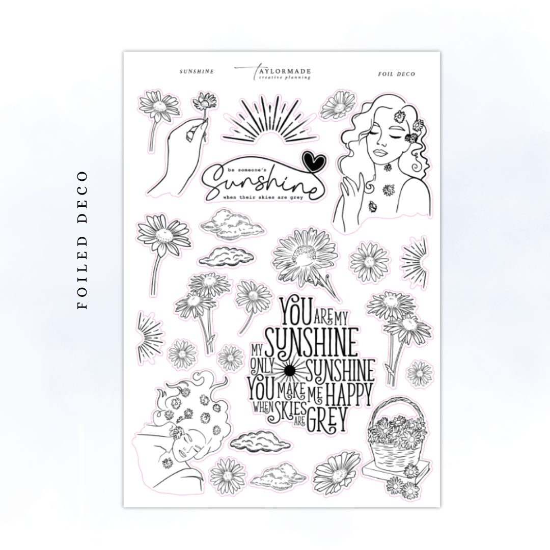 Sunshine - Foiled Deco