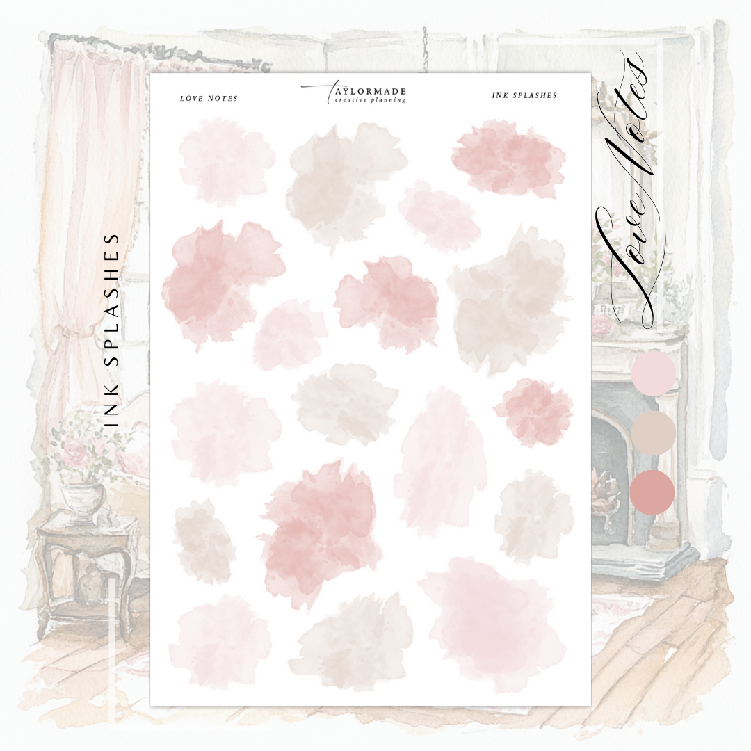 Love Notes - Ink Splashes