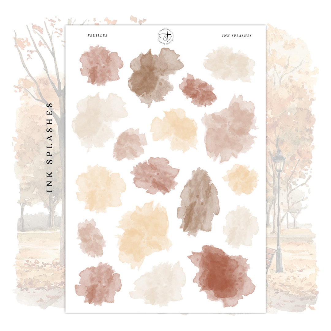 Feuilles - Ink Splashes