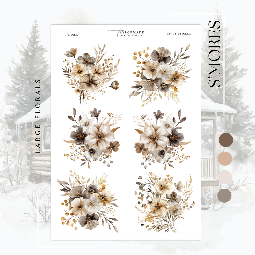 S'mores - Large Florals