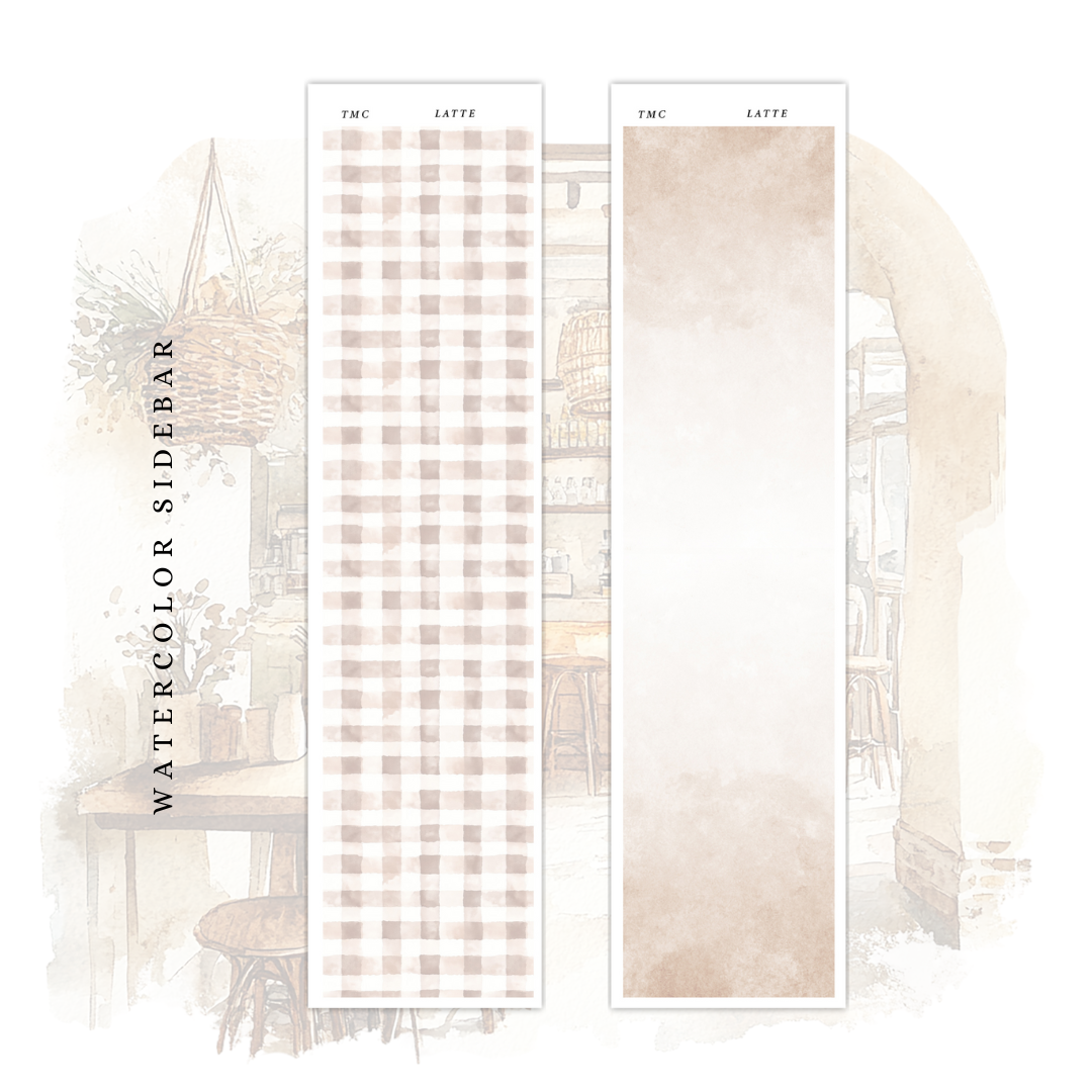 Latte - Watercolor Sidebar