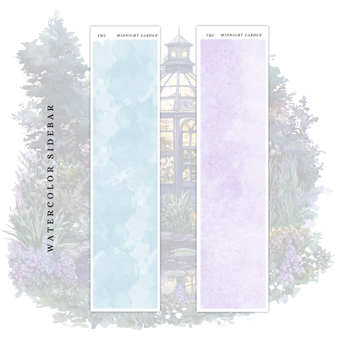 Midnight Garden  - Watercolor Sidebar