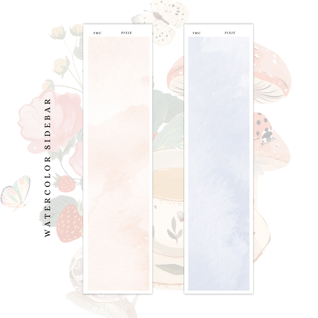Pixie  - Watercolor Sidebar