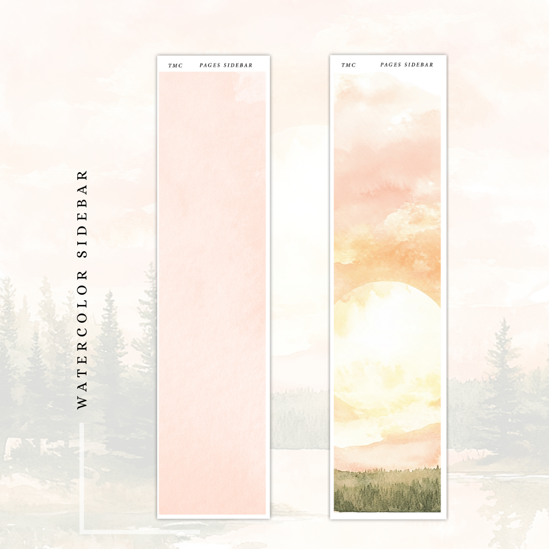 Pages  - Watercolor Sidebar
