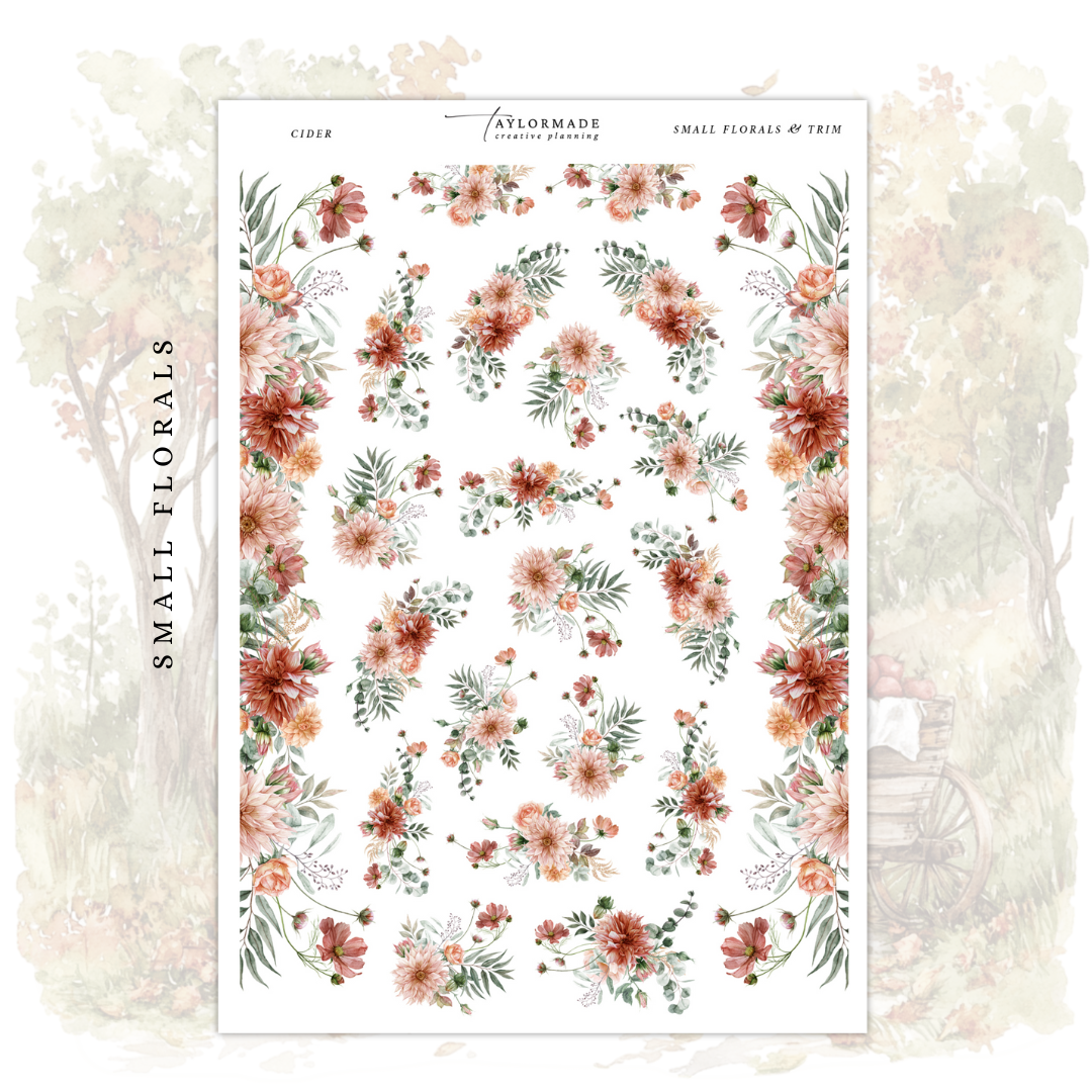 Cider - Small Florals & Trim