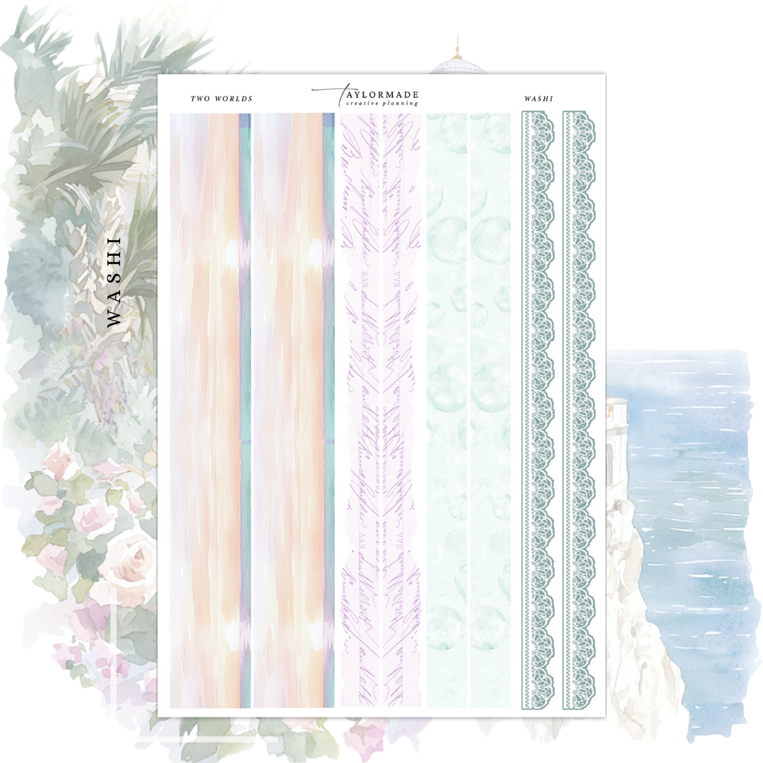 Two Worlds - Washi Strips