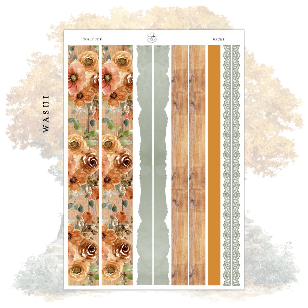 Solitude - Washi Strips