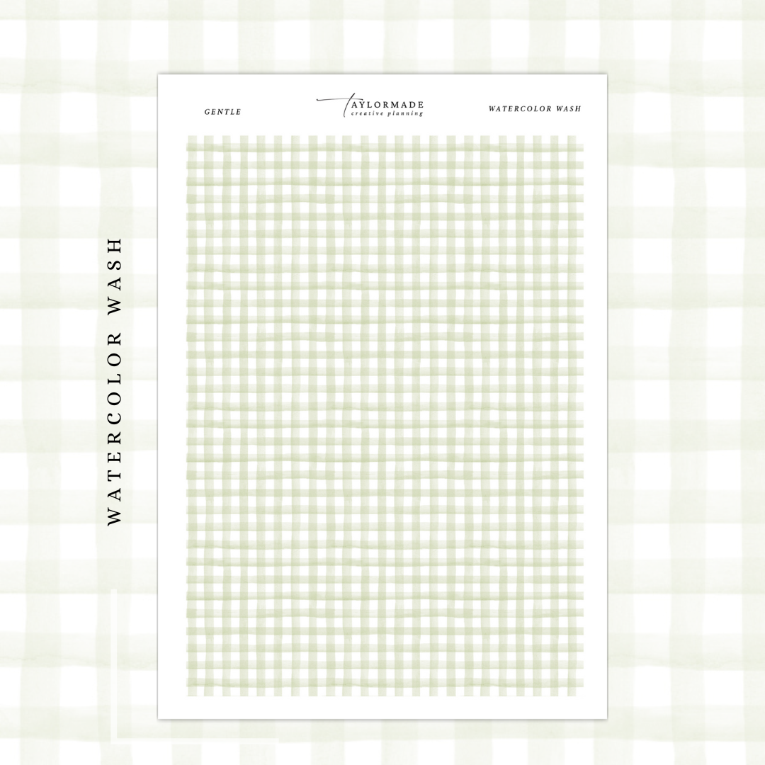 Gentle - Gingham Washi Pattern