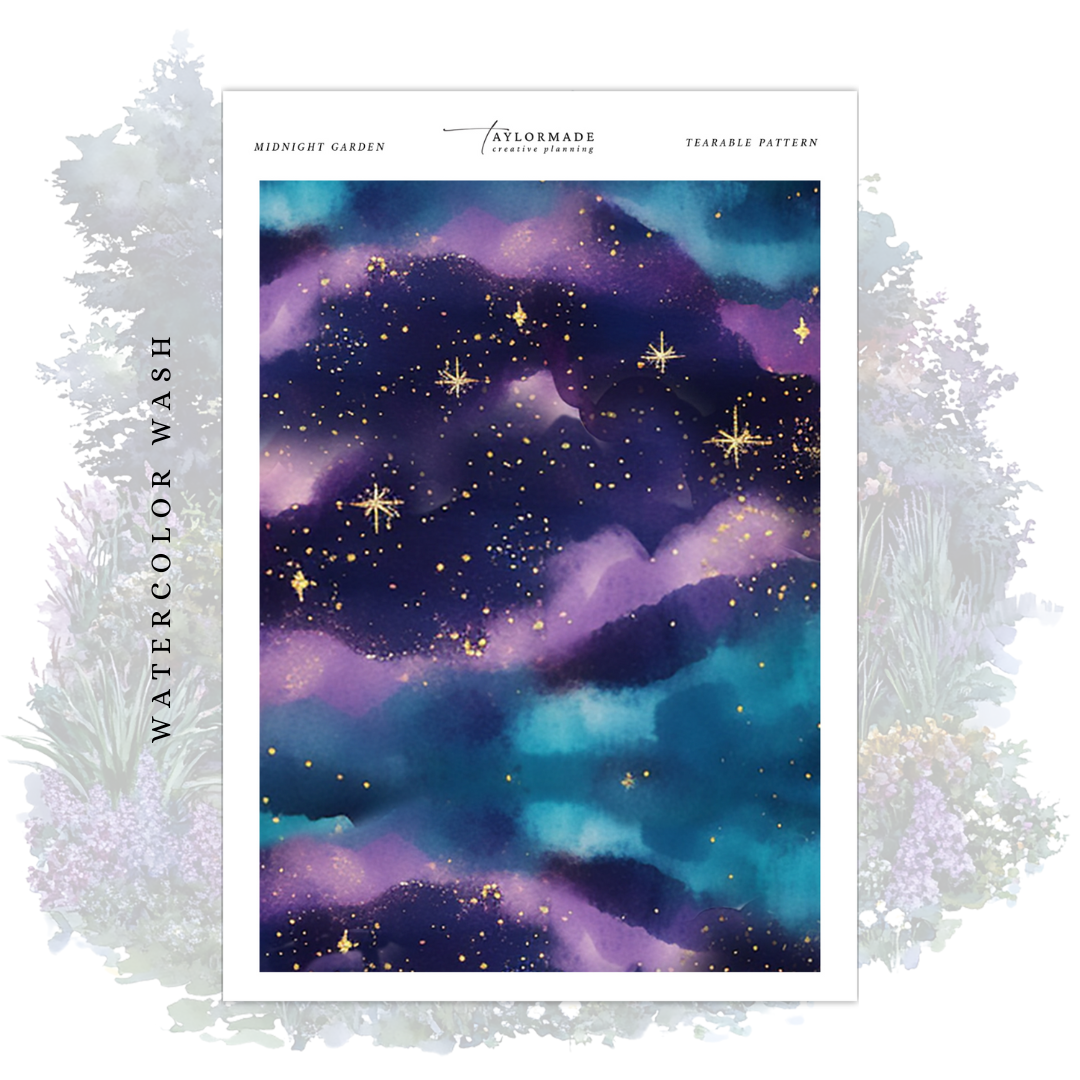Midnight Garden -  Tearable Pattern