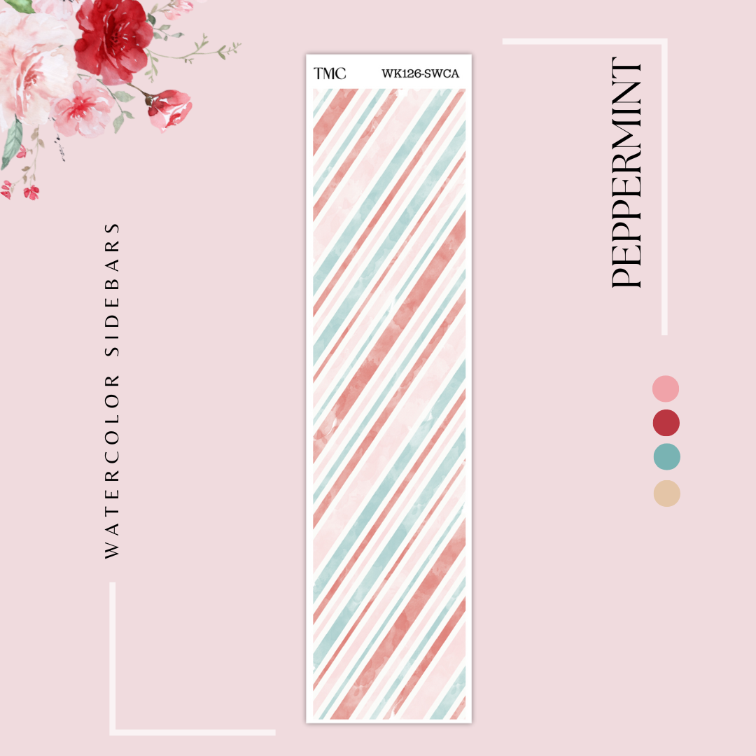 Peppermint - Watercolor Sidebar