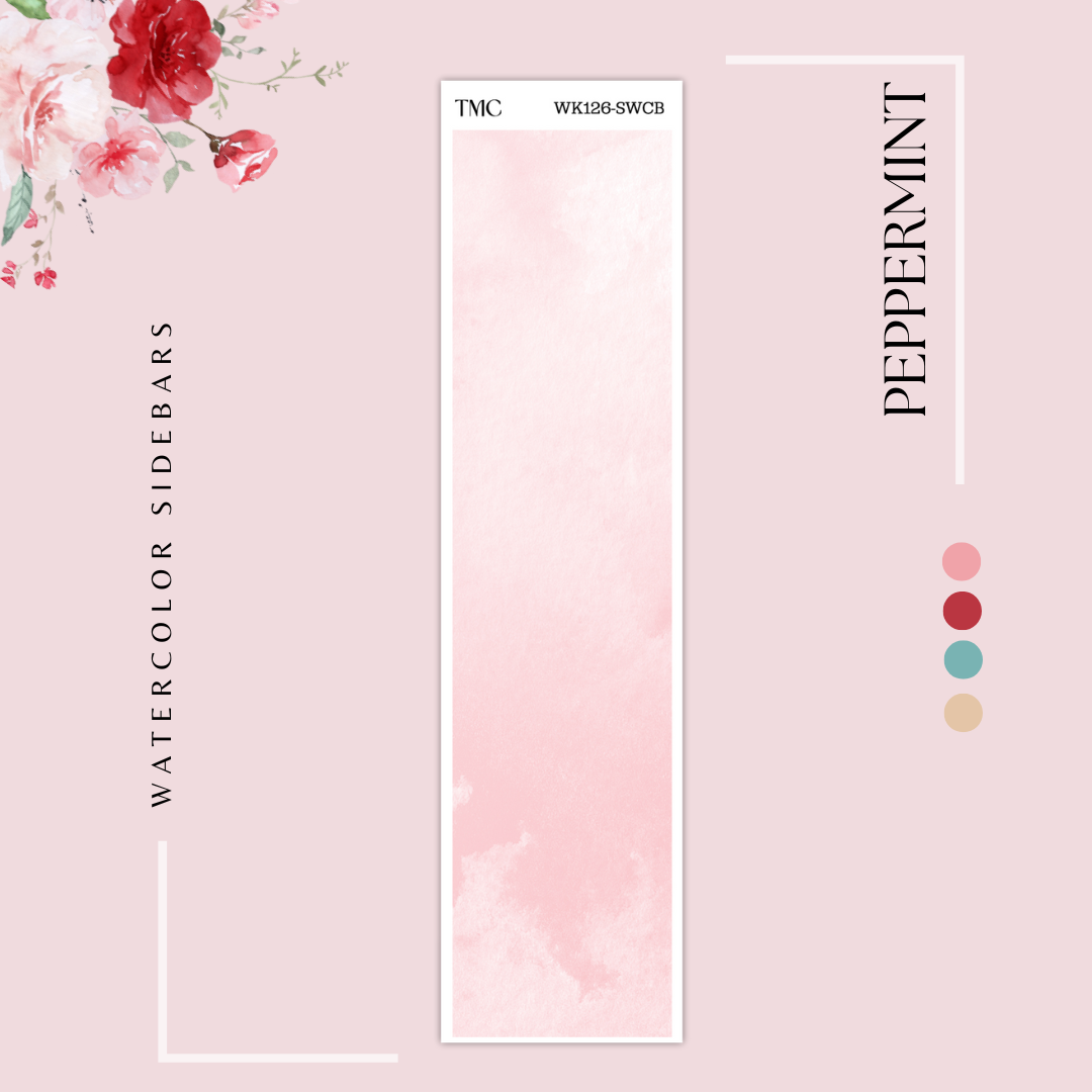 Peppermint - Watercolor Sidebar