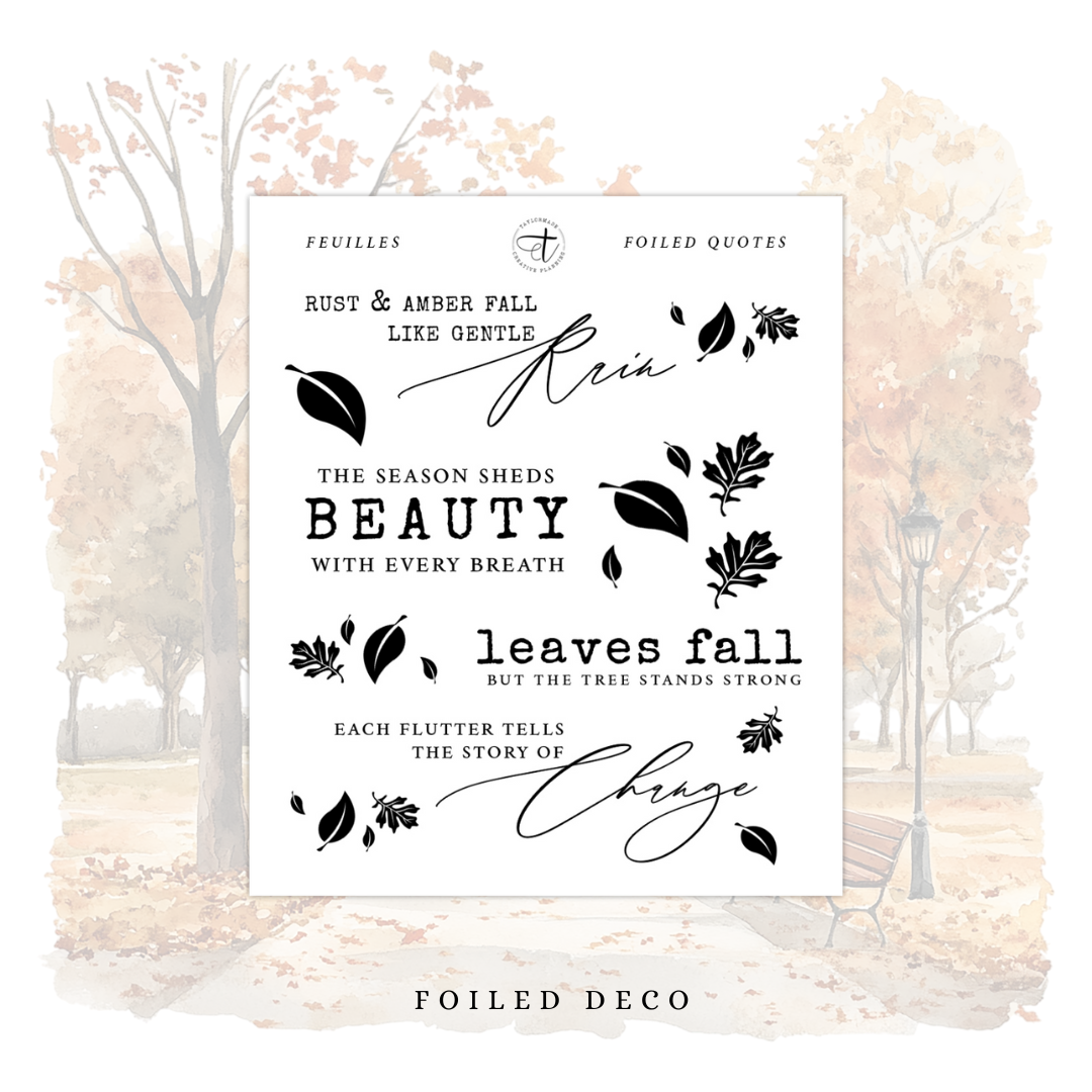 Feuilles - Foiled Deco
