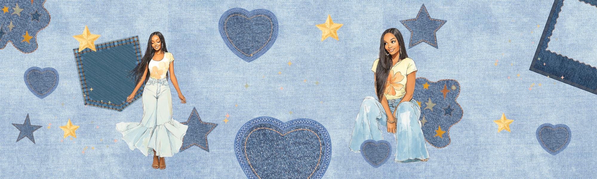 Denim Fashion Dolls