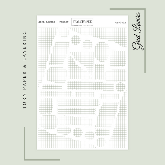 GL002A - Forest - Grid Lovers Torn Strips and Layering