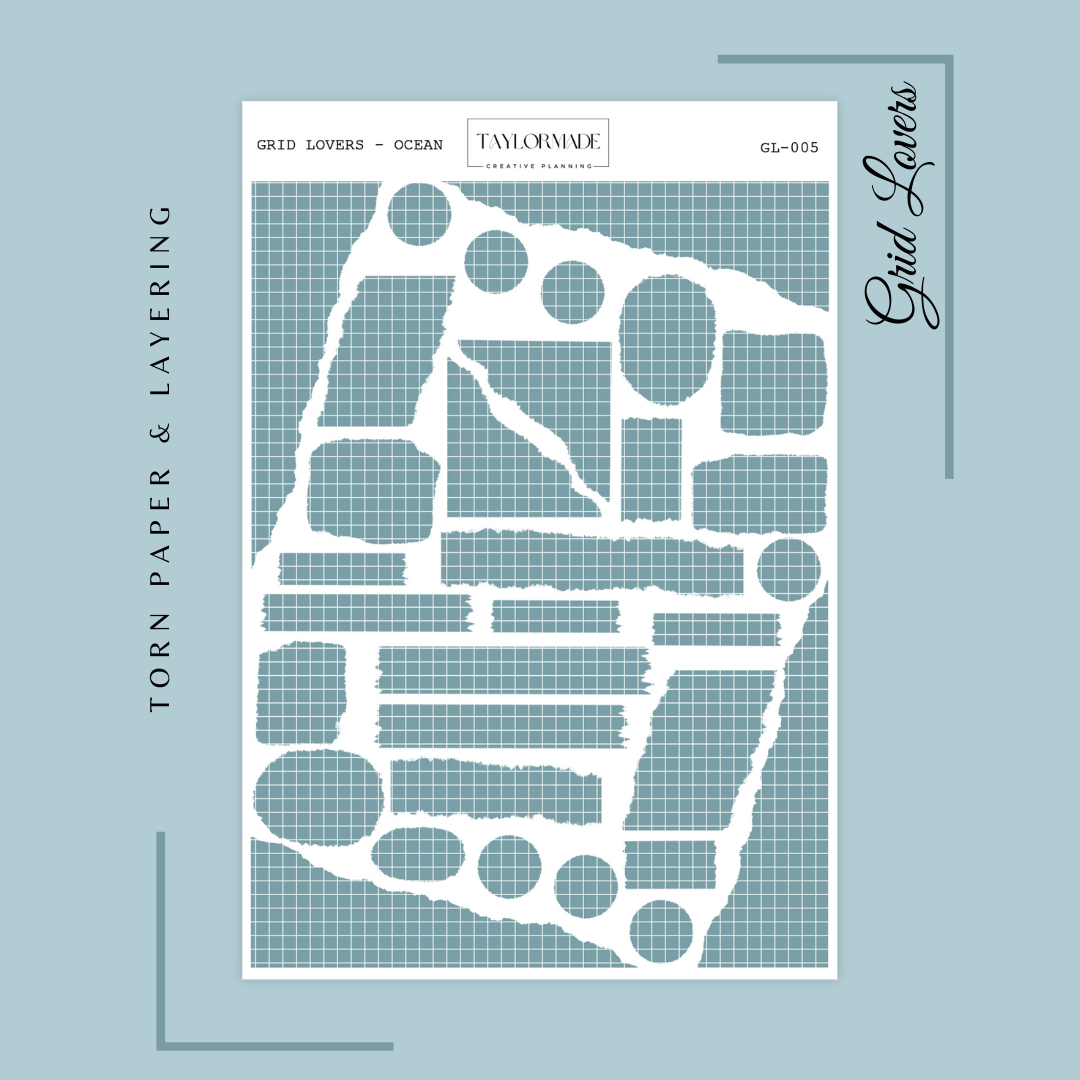 GL005 - Ocean - Grid Lovers Torn Strips and Layering