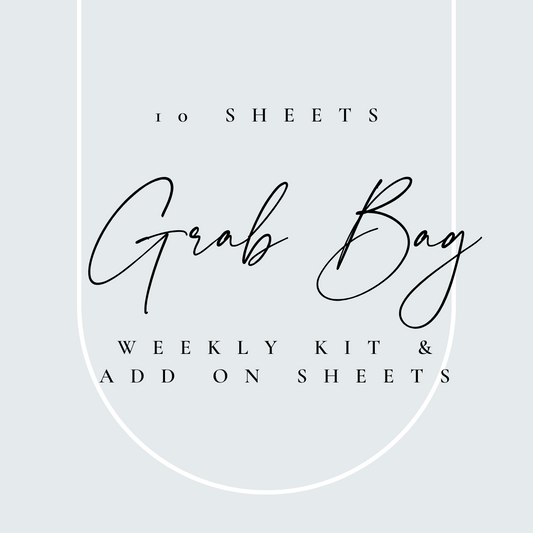 Overstock Grab Bags (10 Sheet Weekly Kit/Add On Sheets)