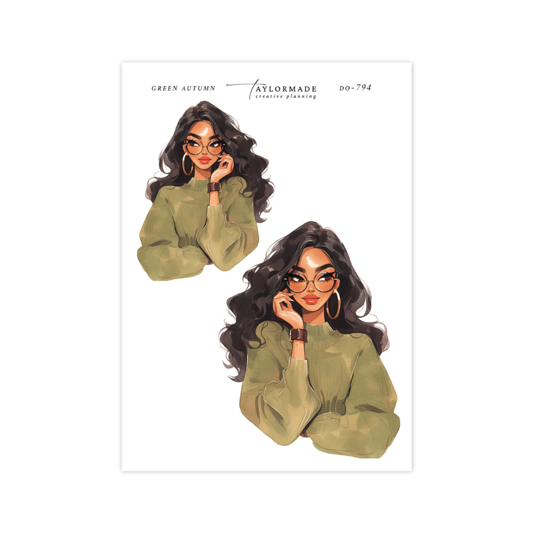 D0-794 Green Autumn Fashion Doll