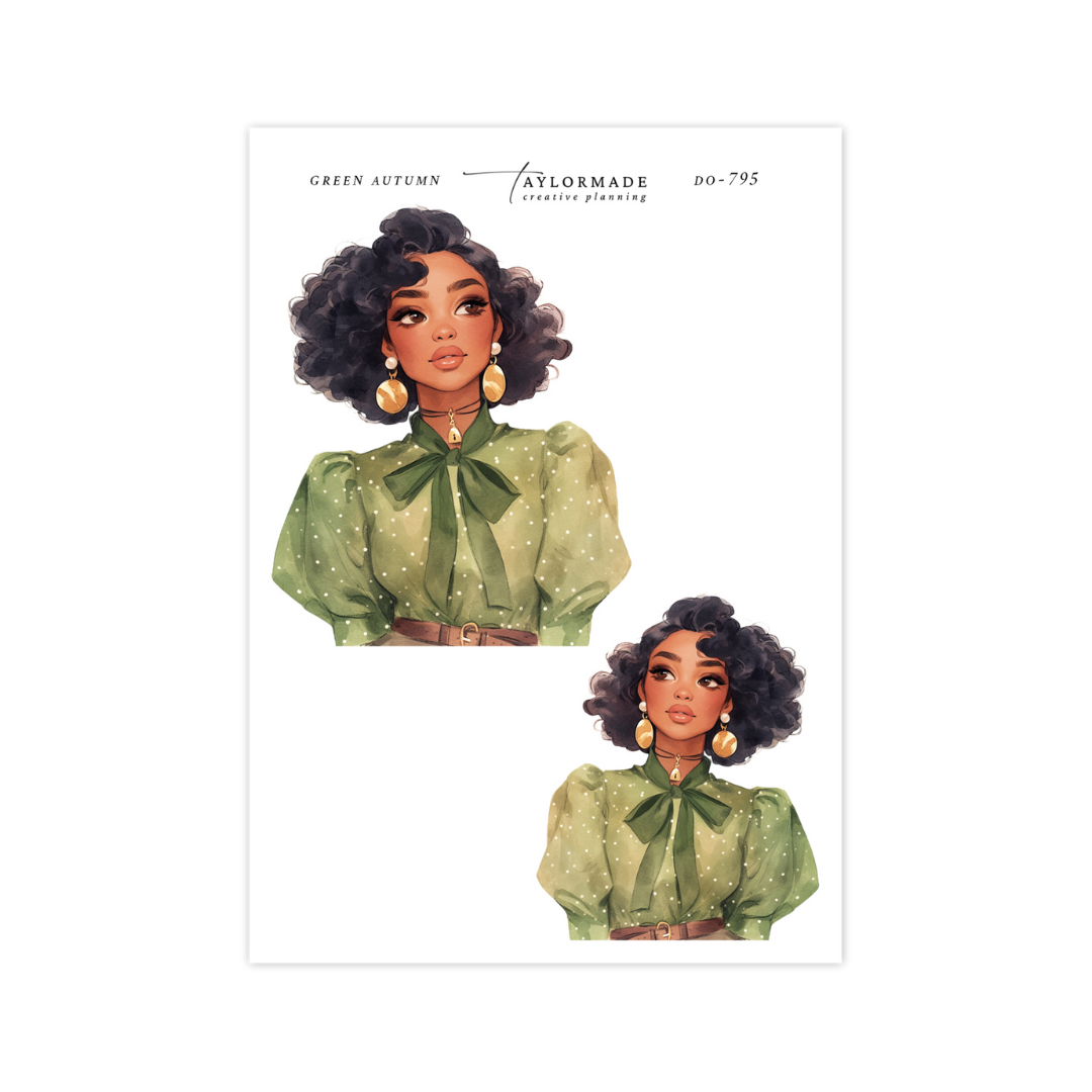 D0-795 Green Autumn Fashion Doll