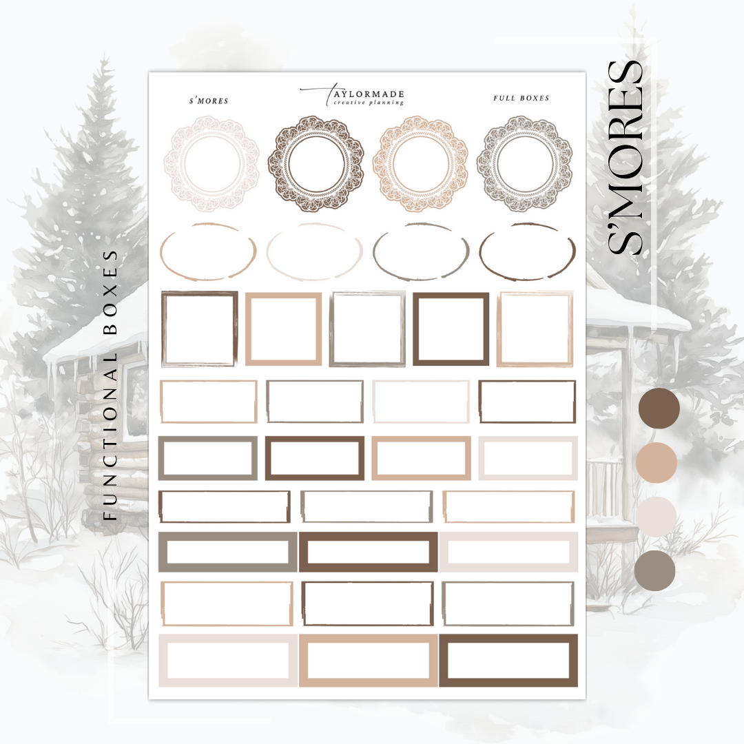 S'mores Weekly Kit -  Gold Foil