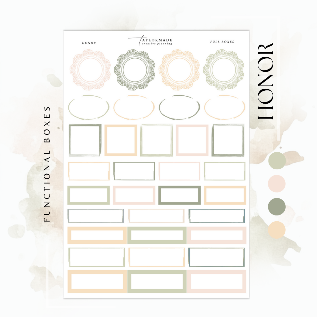 Honor Weekly Kit -  Light Gold Foil