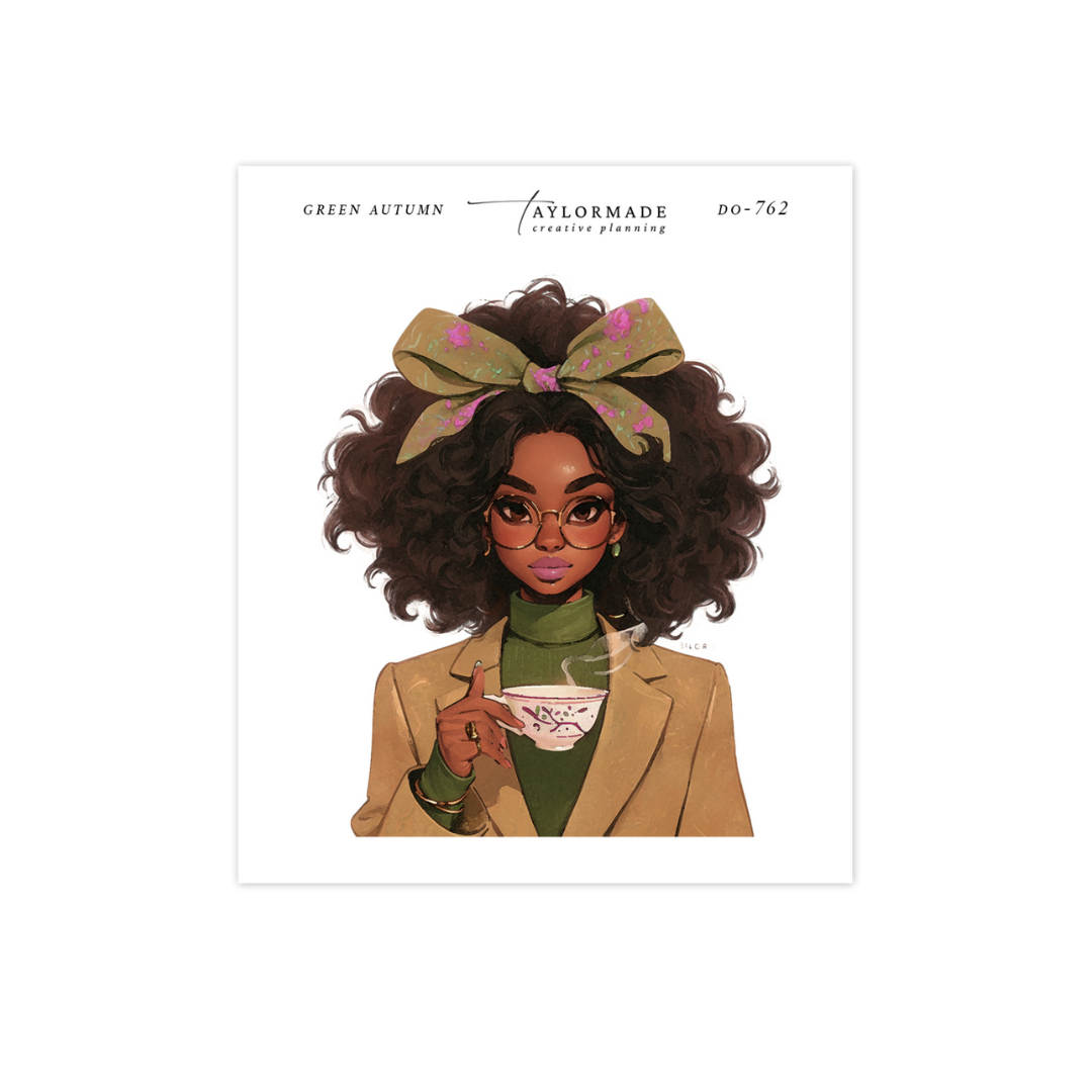 D0-762   Green Autumn Fashion Doll