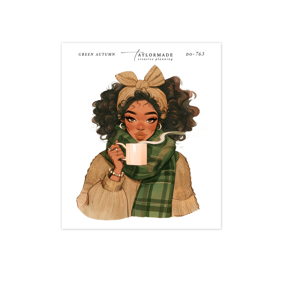 D0-763   Green Autumn Fashion Doll