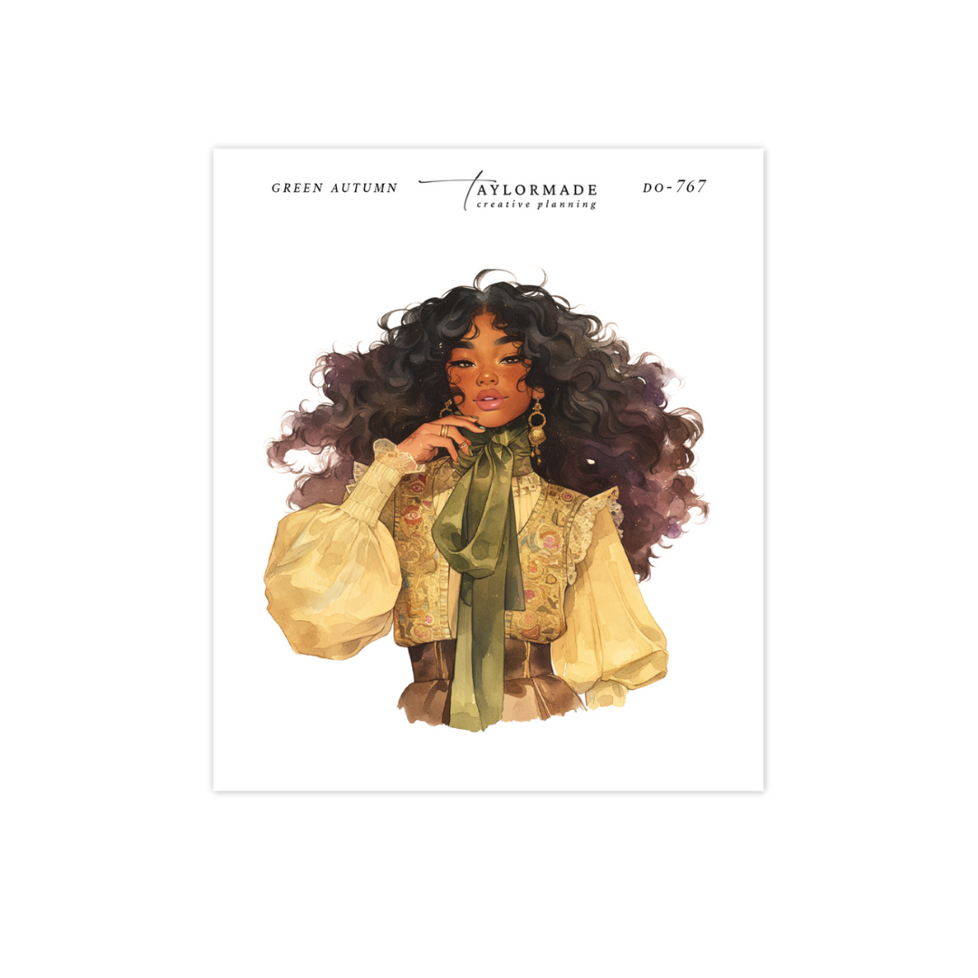 D0-767   Green Autumn Fashion Doll