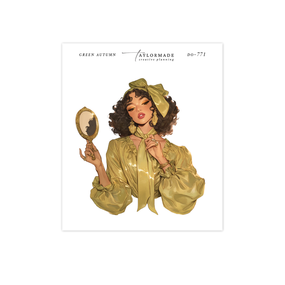 D0-771   Green Autumn Fashion Doll