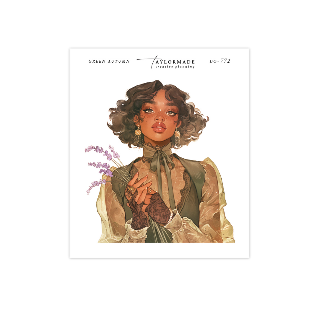 D0-772   Green Autumn Fashion Doll