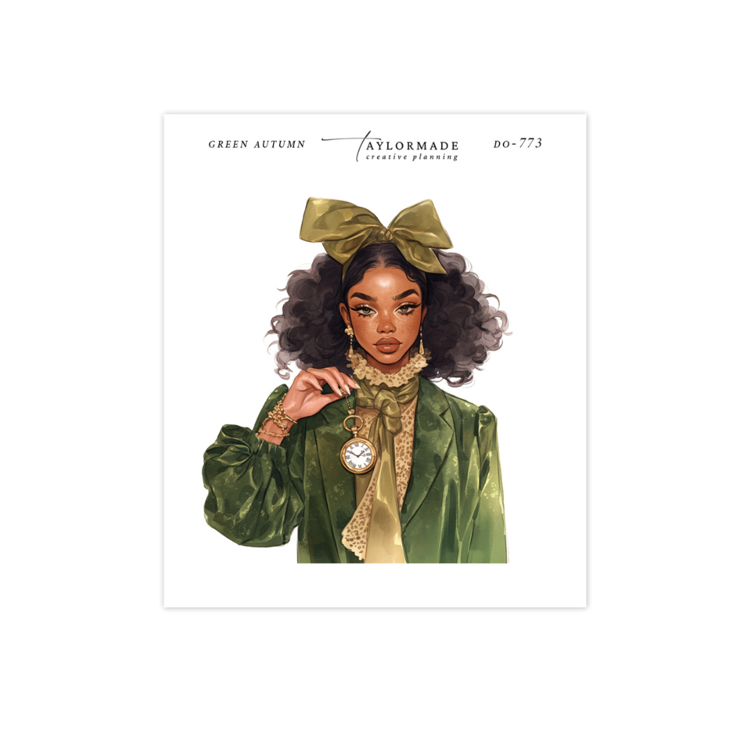 D0-773   Green Autumn Fashion Doll