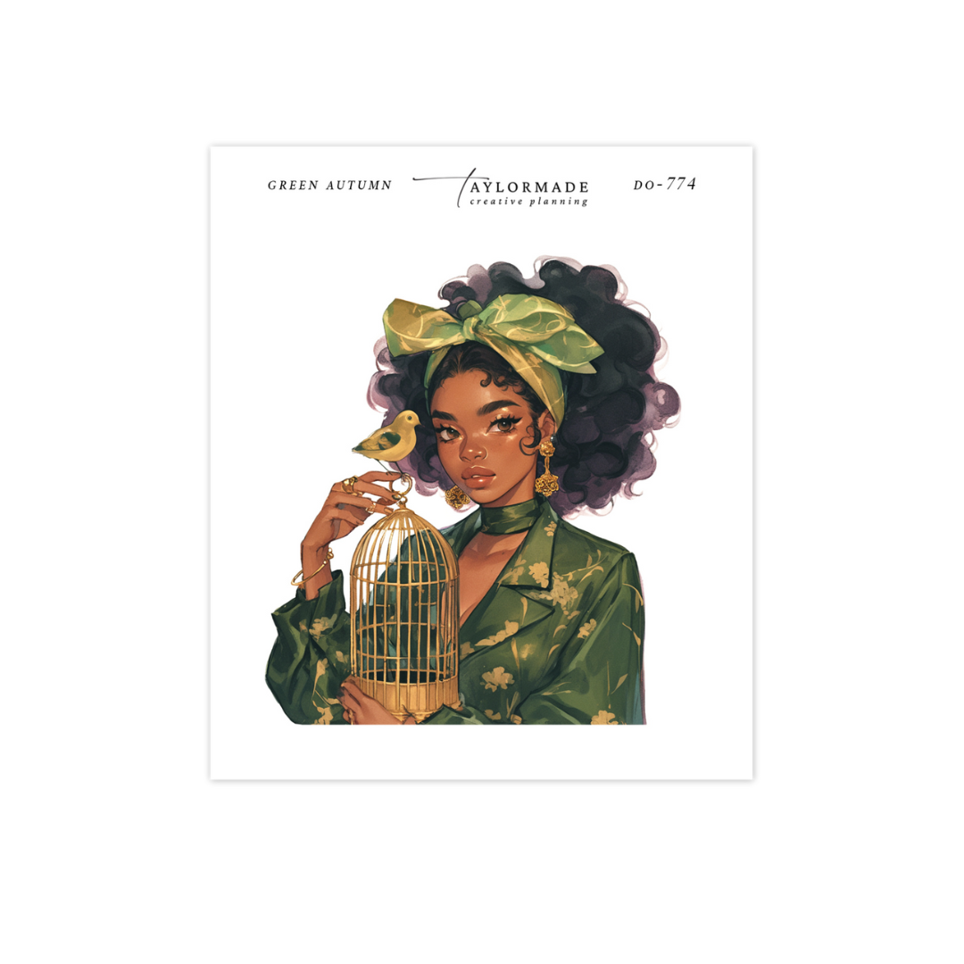 D0-774   Green Autumn Fashion Doll