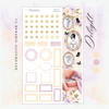 Delight - Gold Foiled March Monthly Planner Sticker Kit (7x9 Narrow)