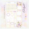 Delight - Gold Foiled March Monthly Planner Sticker Kit (7x9 Narrow)