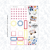 Legacy -  Light Gold Foiled June Monthly Planner Sticker Kit (A5W/7x9 Planners)