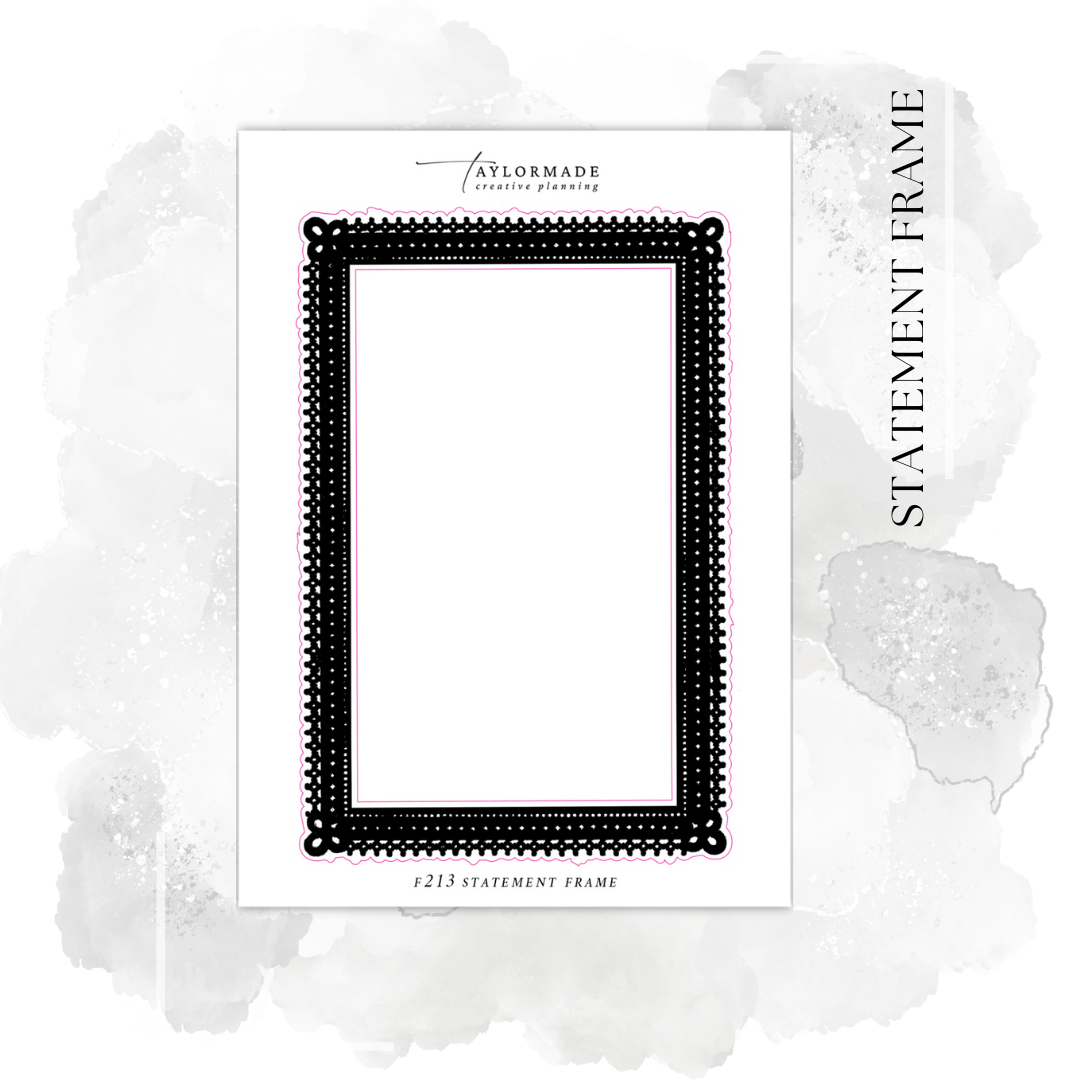 F213 - Foiled Statement Frame