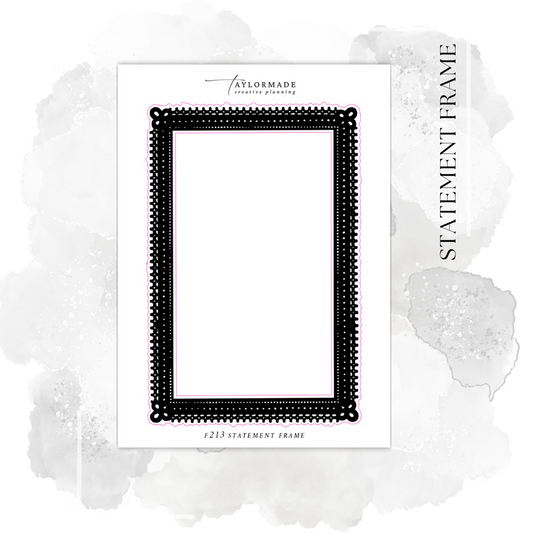 F213 - Foiled Statement Frame