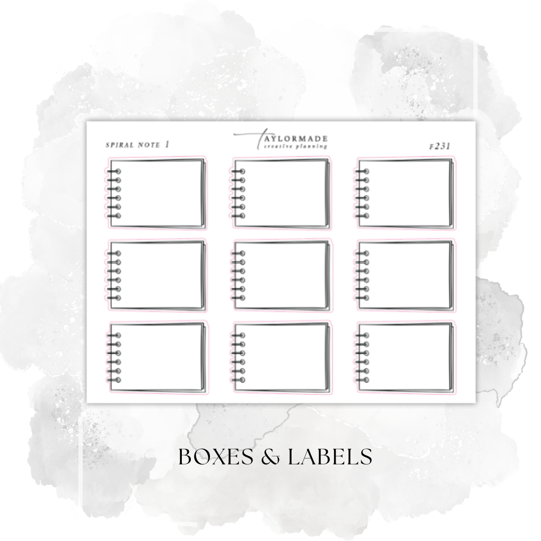 F231 - Foiled Spiral Notes Box