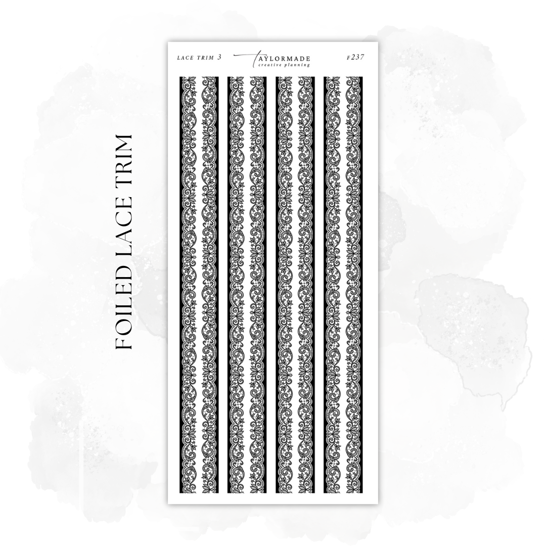 F237- Foiled Lace Trim 3