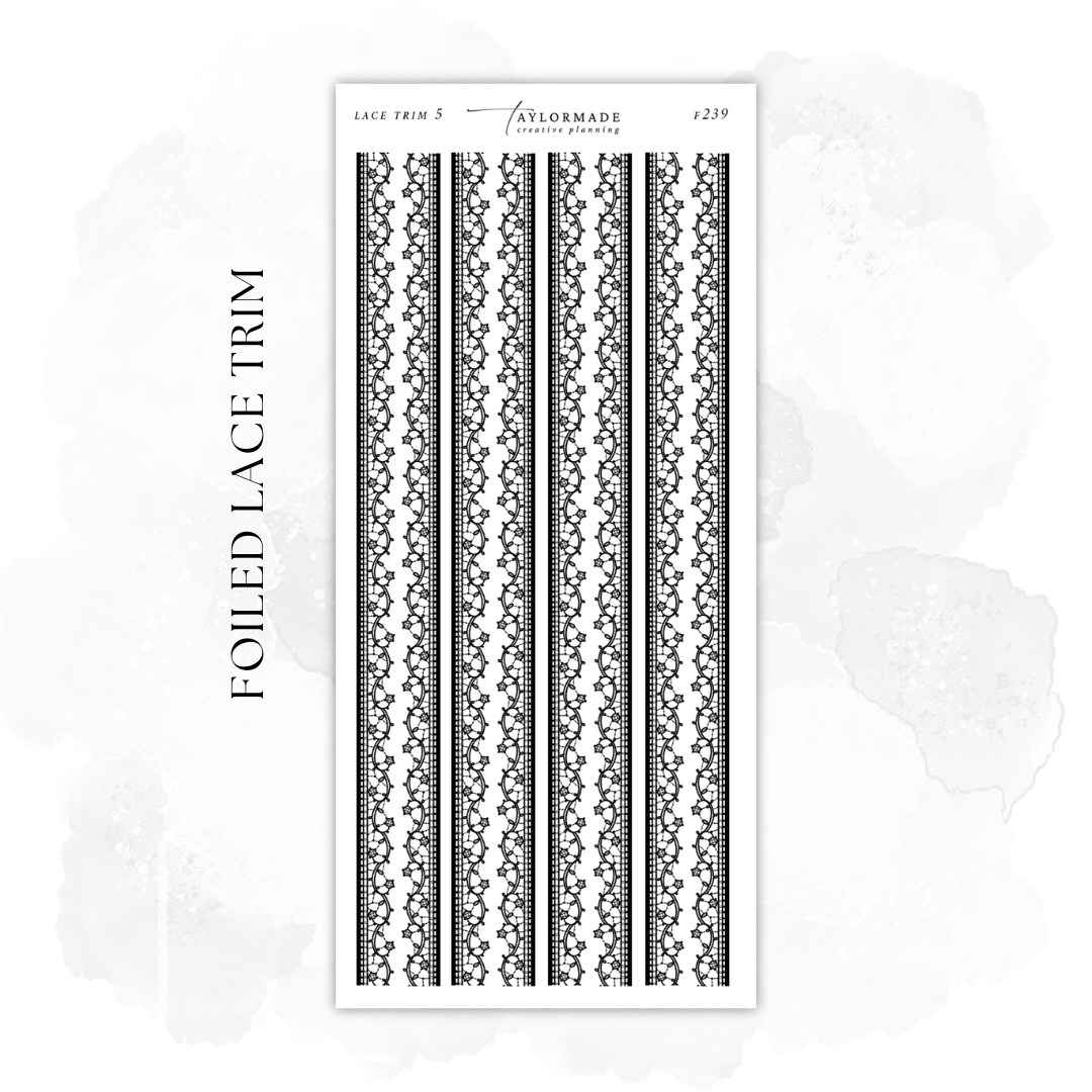 F239 - Foiled Lace Trim 5