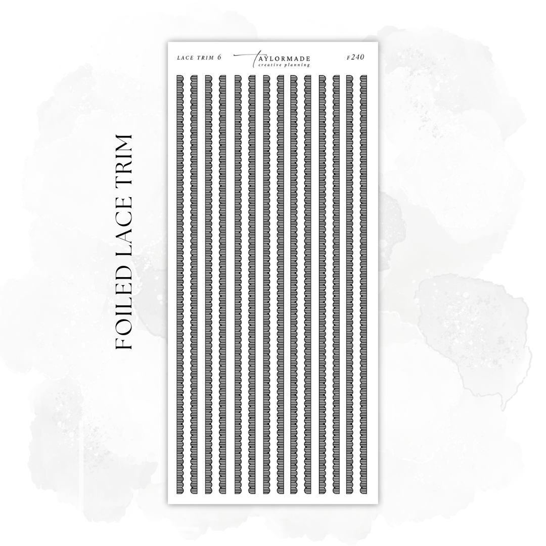 F240 - Foiled Lace Trim 6