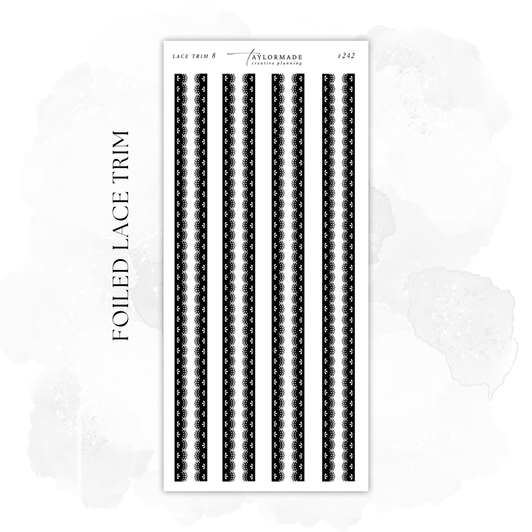 F242 - Foiled Lace Trim 8