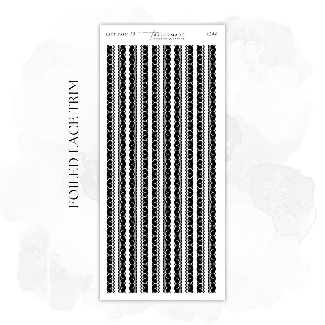 F244 - Foiled Lace Trim 10