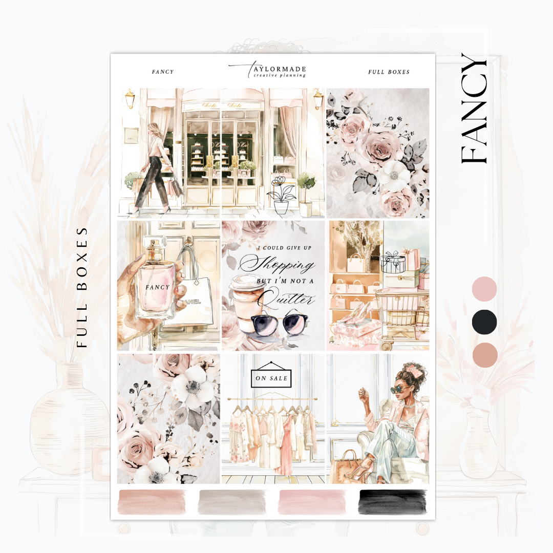 Fancy Weekly Kit - Rose Gold Foil