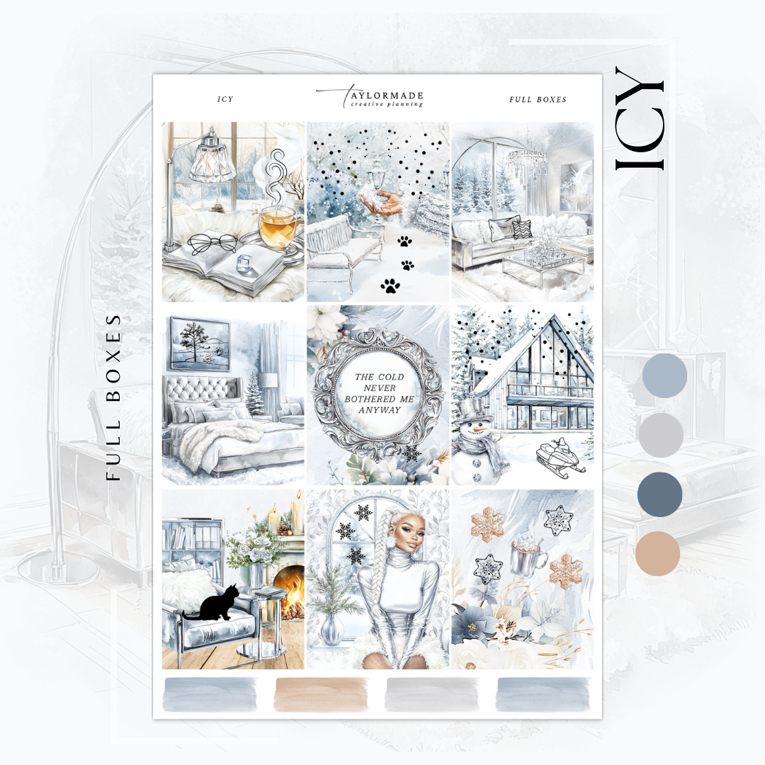 Icy Weekly Kit -  Silver  Foil