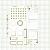 Gentle  - Silver Foiled April Monthly Planner Sticker Kit (A5W/7x9 Planners)