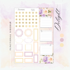 Delight - Gold Foiled March Monthly Planner Sticker Kit (A5W/7x9 Planners)