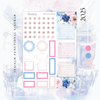 2025 -  Silver Foiled January Monthly Planner Sticker Kit