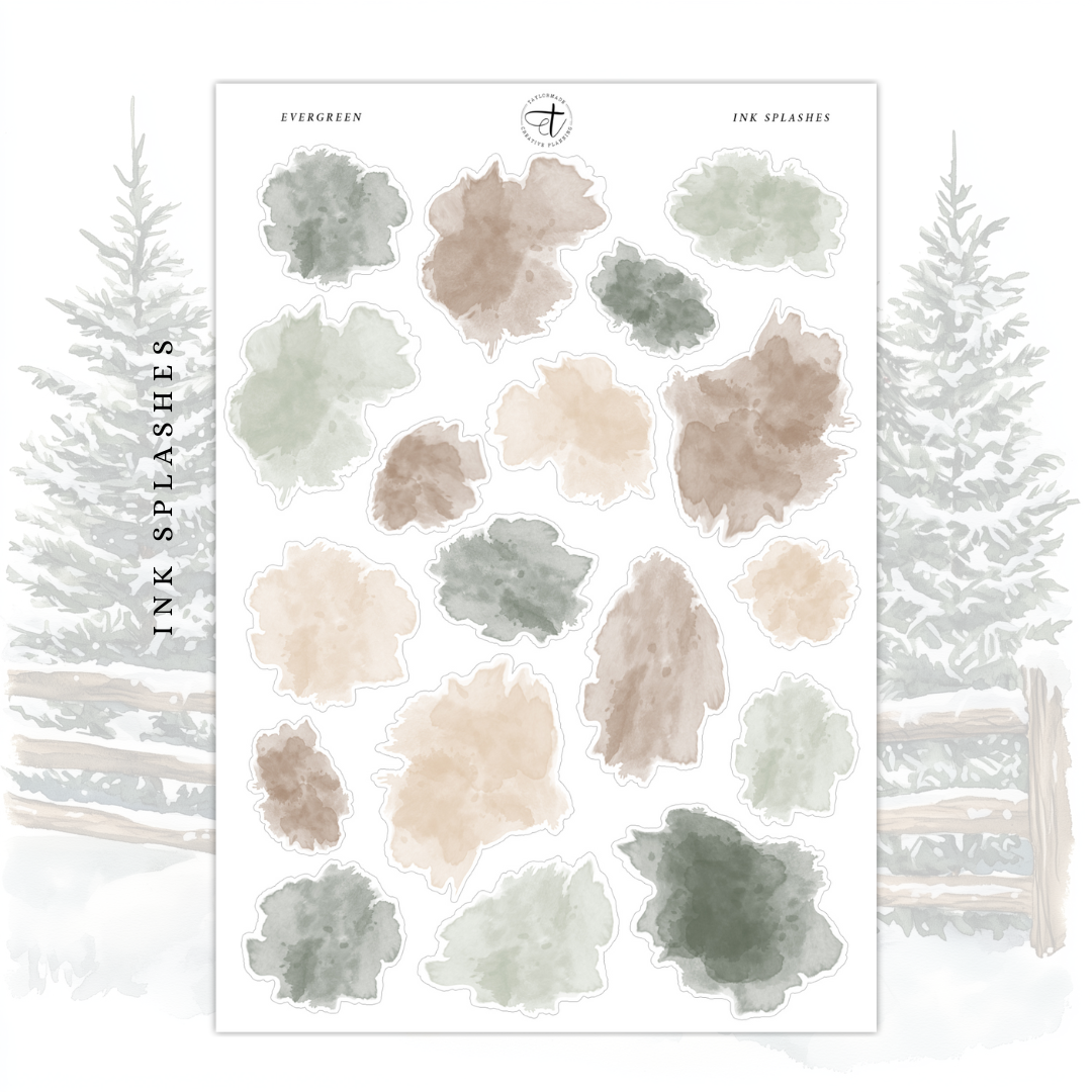 Evergreen - Ink Splashes
