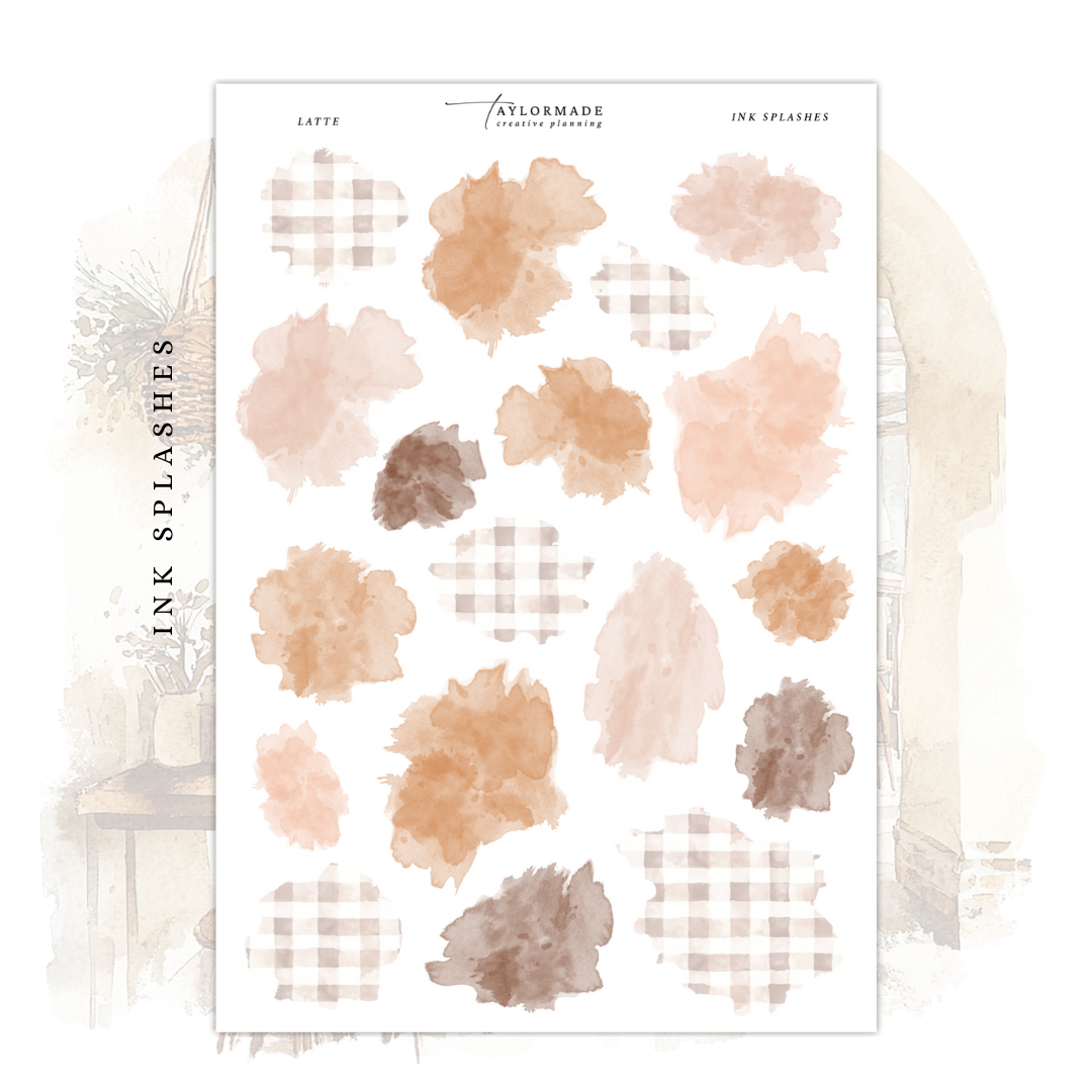 Latte - Ink Splashes